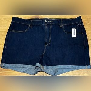 NWT Old Navy dark jean shorts